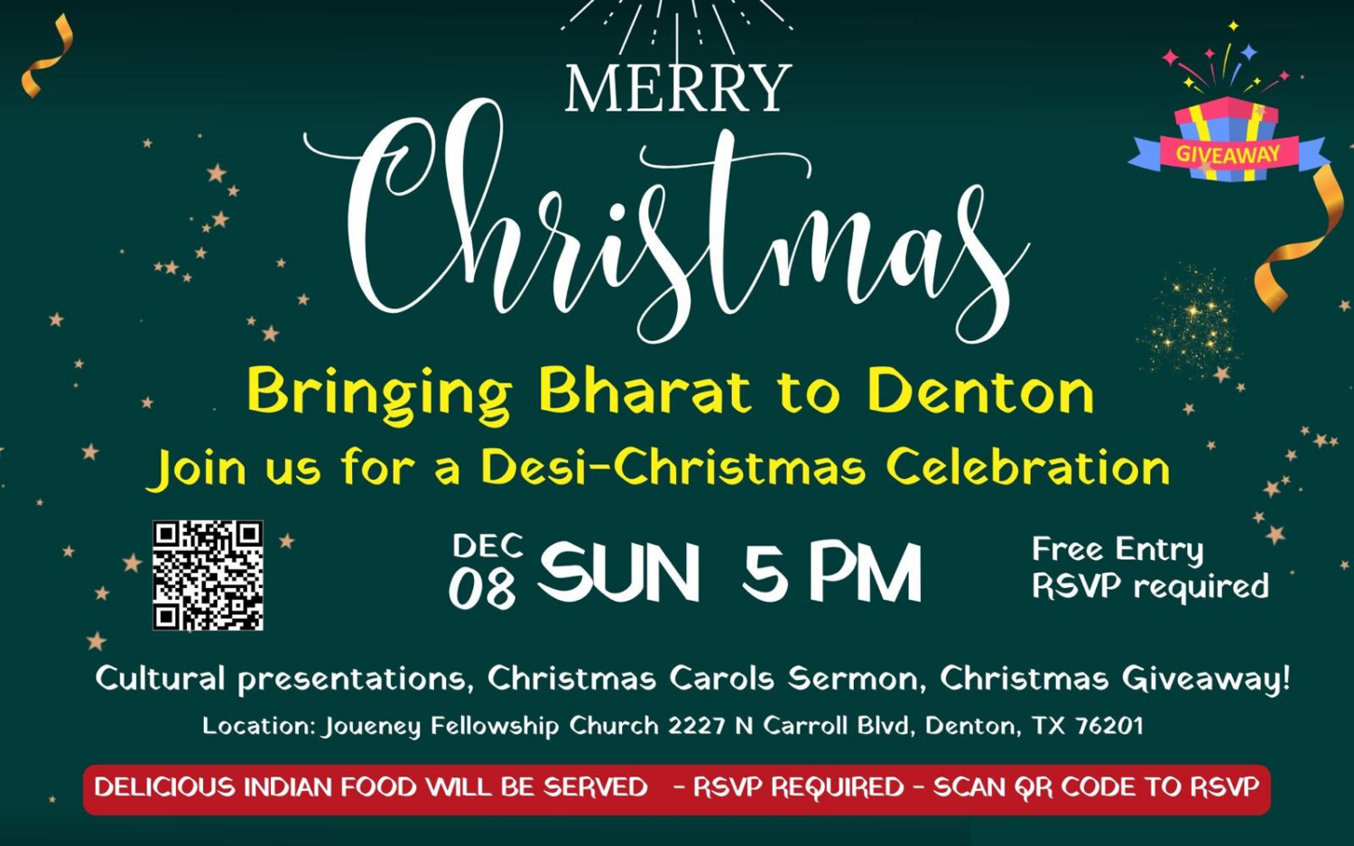 Bringing Bharat to Denton @ Journey Fellowship Church | Denton | Texas | United States